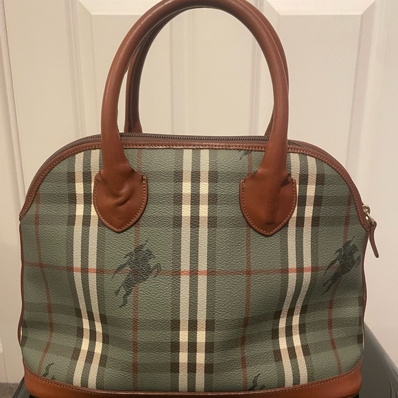 Burberry Haymarket Handbag. - Picture 3 of 17